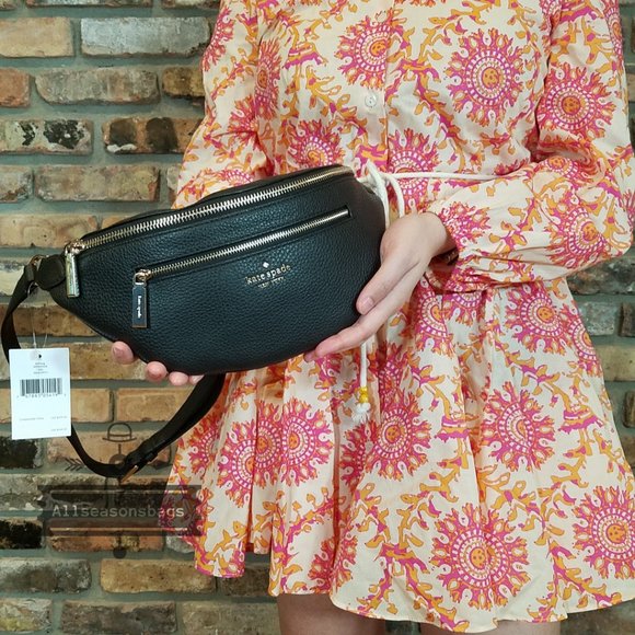 kate spade Bags Kate Spade Leila Belt Bag Black Zipper Fanny Nwt Poshmark
